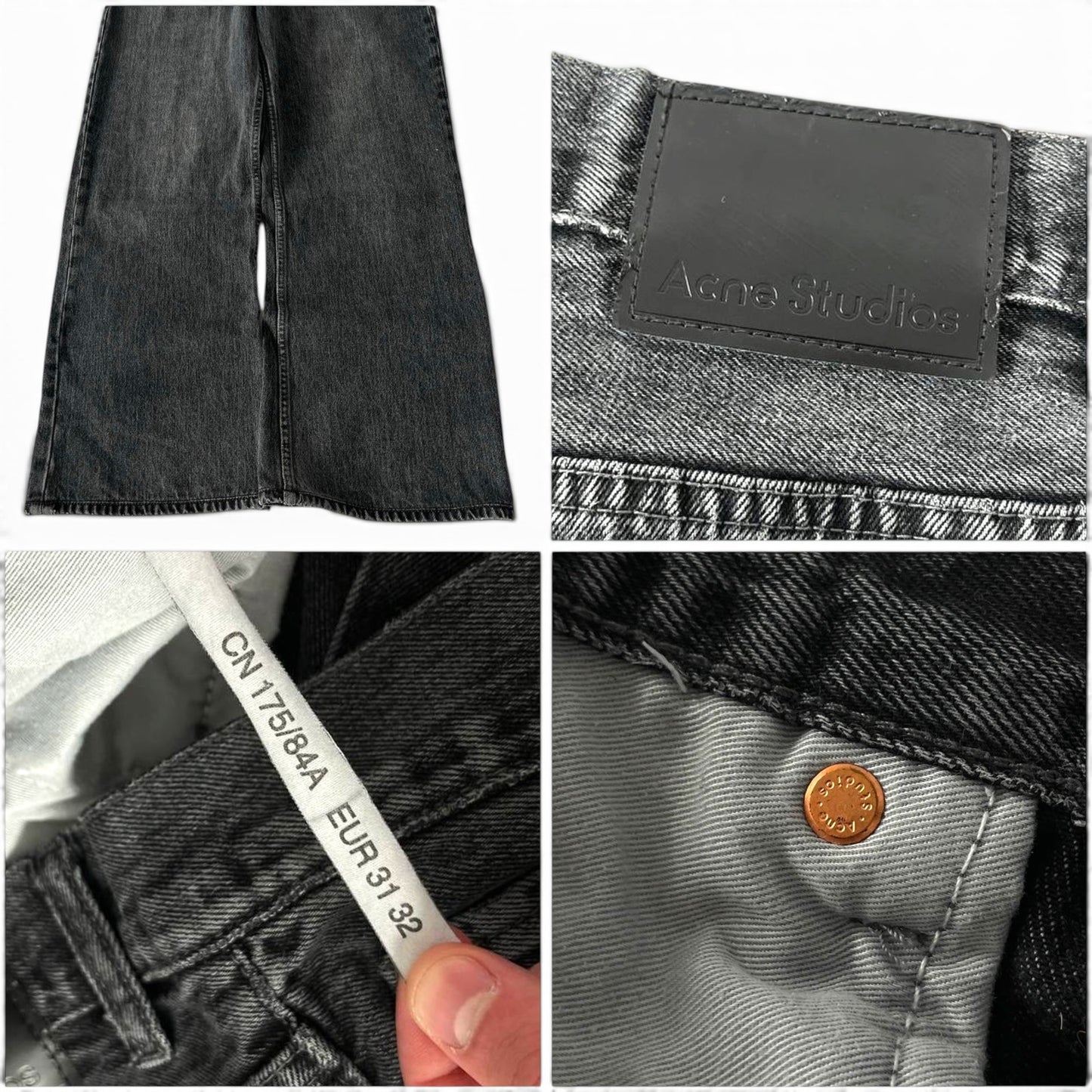 Acne Studios Wide Leg Jeans