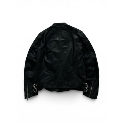 Diesel Leather Biker Jacket Black