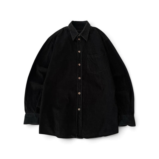 Helmut Lang Black Corduroy Shirt
