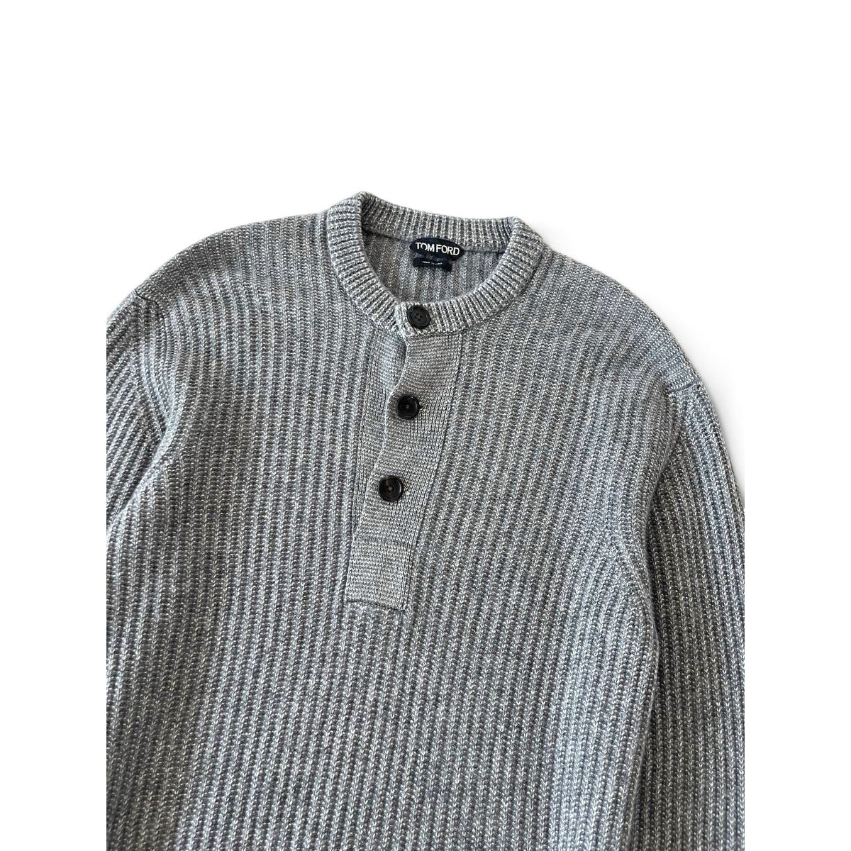 Tom Ford Ribbed Henley Sweater