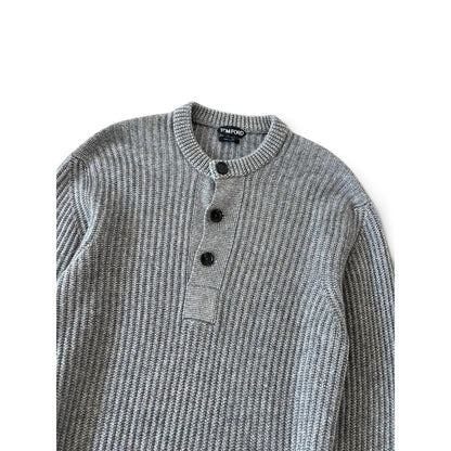 Tom Ford Ribbed Henley Sweater