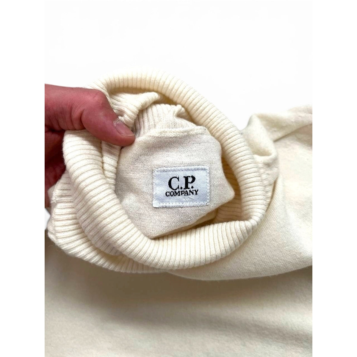 C.P. Company Men’s Turtleneck Lens Knit Sweater