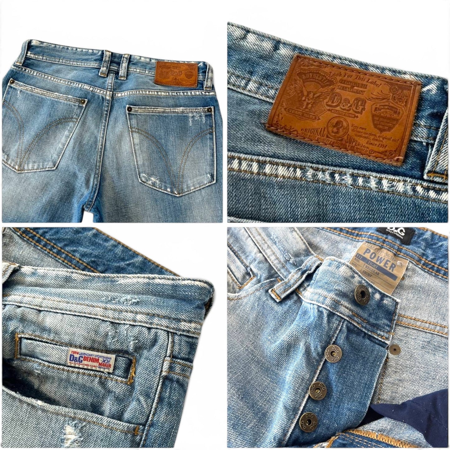 Dolce & Gabbana D&G Power Straight Leg Jeans