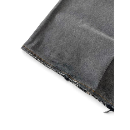 Acne Studios Wide Leg Grey Black Washed Denim Jeans