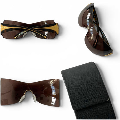 Prada Brown Shield Sunglasses