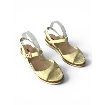 Prada Linea Rossa Patent Sandals