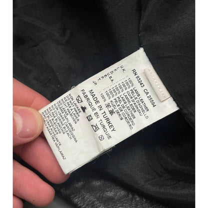 Diesel Black Gold Asymmetrical Leather Jacket