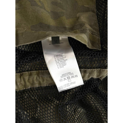 2010 Diesel Khaki Jacket Nylon J-Laser Cut Distressed
