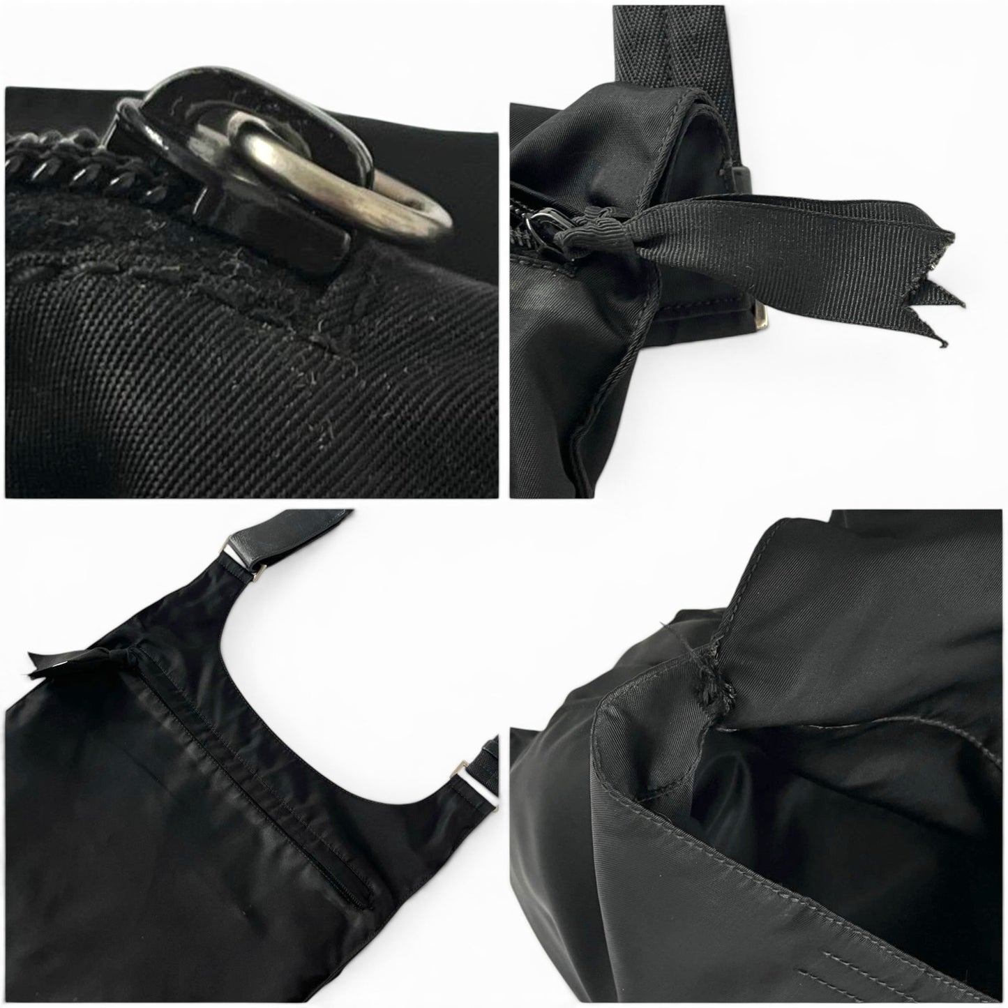 Prada Black Nylon Shoulder Bag