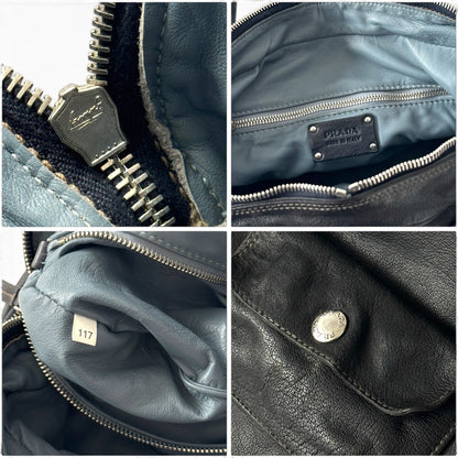Prada Vitello Leather Cargo Shoulder Bag