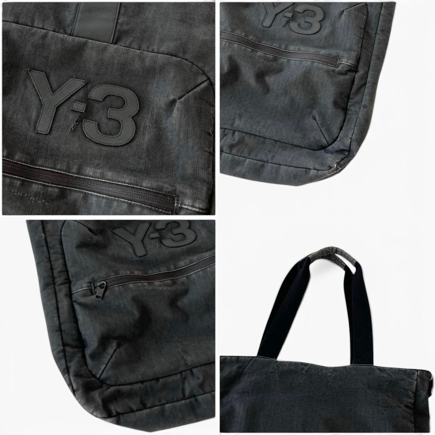 Y-3 Yohji Yamamoto Faded Tote Shopper Bag