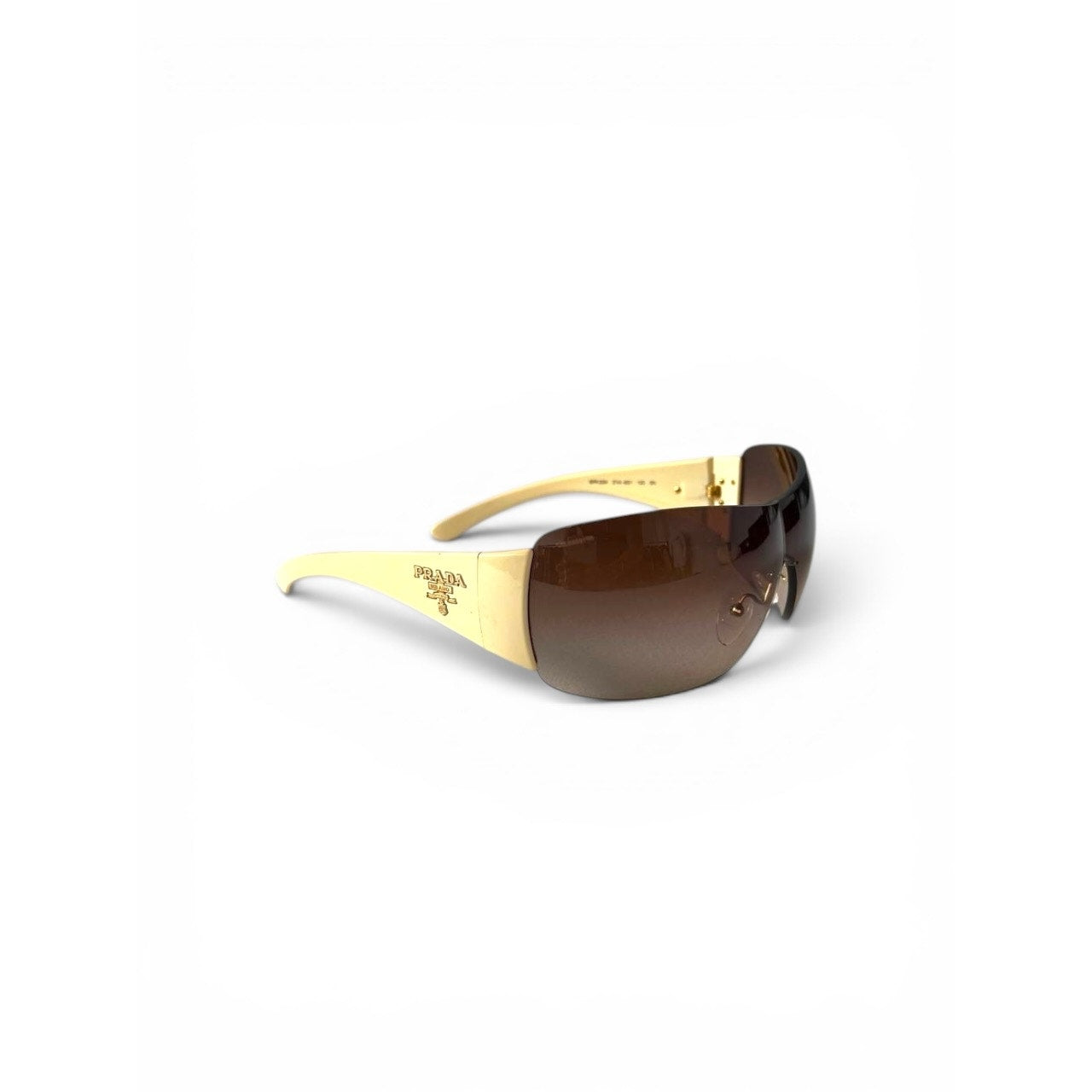 Prada Cream Shield Sunglasses