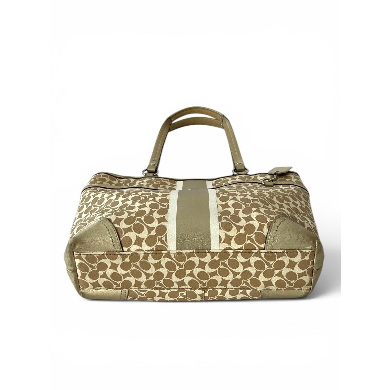 Coach Signature Stripe Tote Bag
