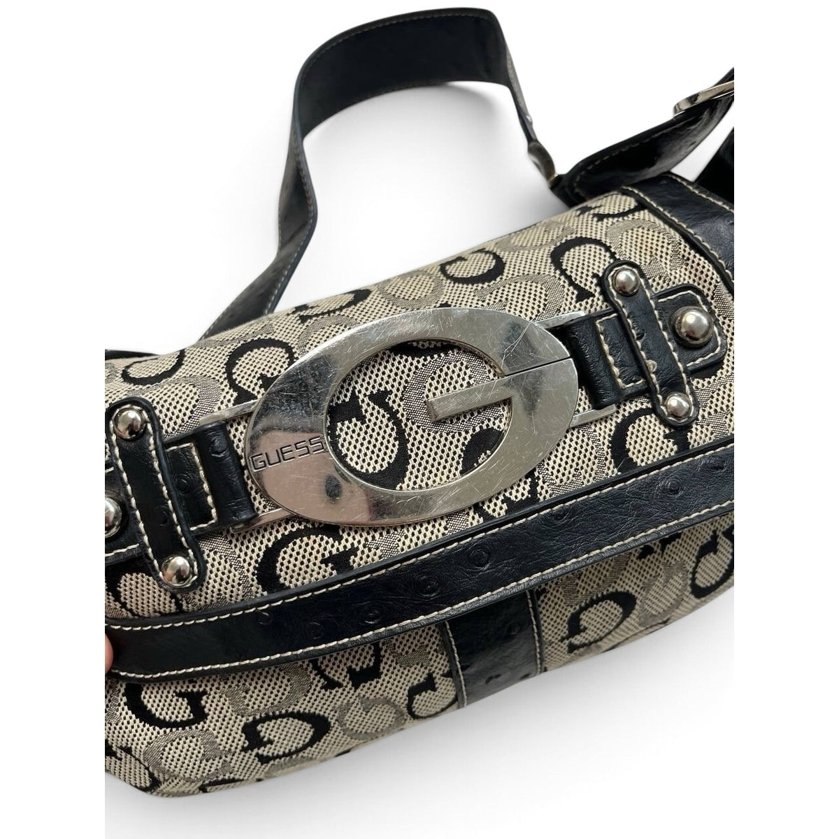 Guess Monogram Shoulder Bag