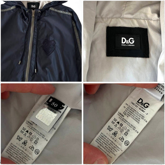 D&G Dolce & Gabbana Hooded Windbreaker Jacket