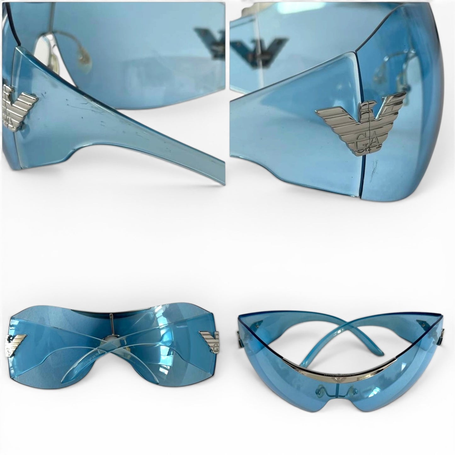 Emporio Armani Blue Shield Sunglasses