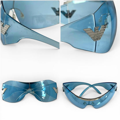 Emporio Armani Blue Shield Sunglasses