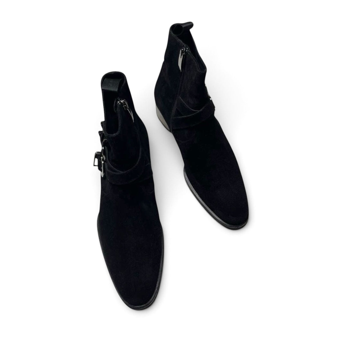 Giuseppe Zanotti Suede Buckle Ankle Boots