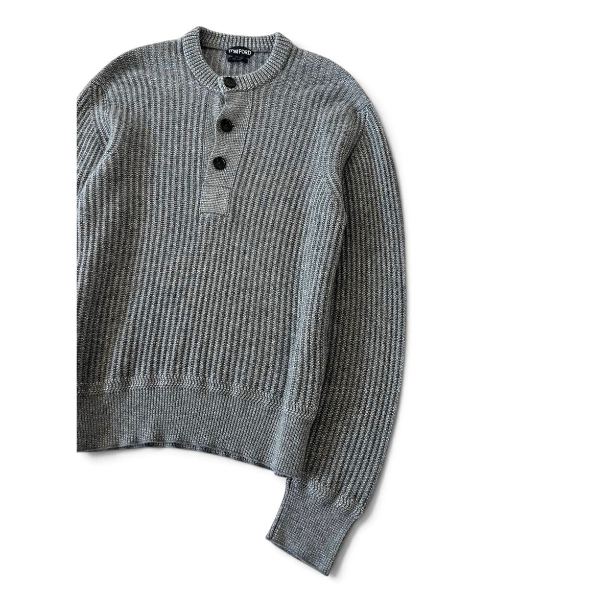 Tom Ford Ribbed Henley Sweater