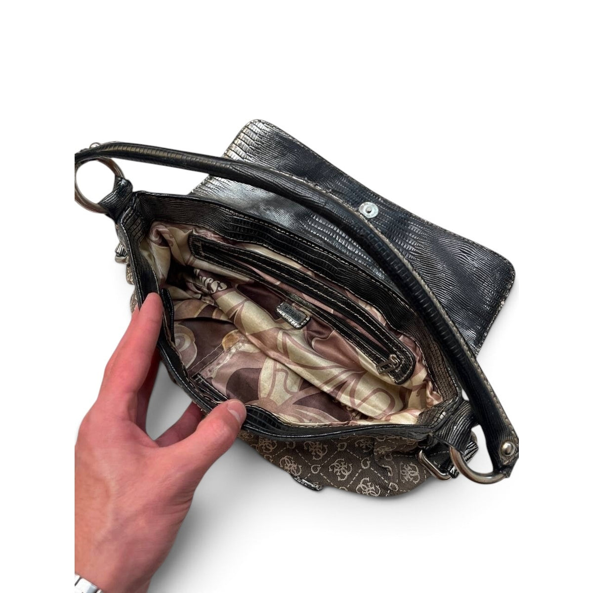 Guess Vintage Y2K Monogram Shoulder Bag