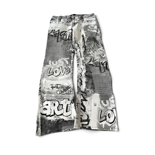 Just Cavalli Graffiti Print Jeans