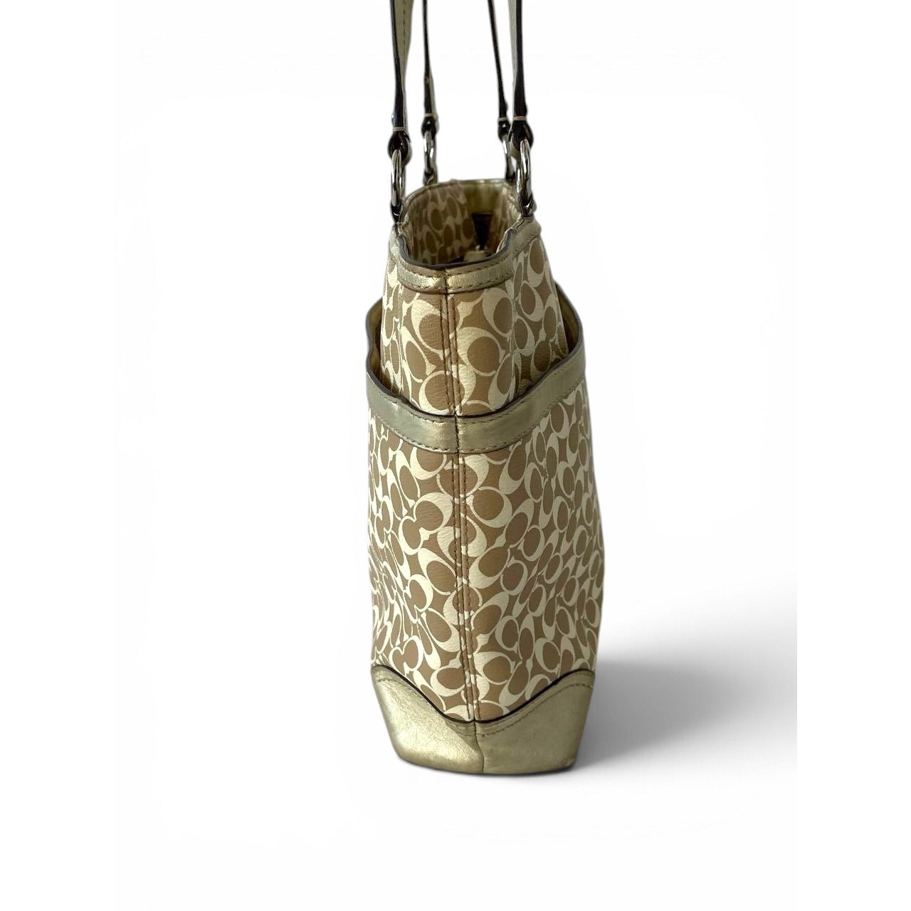 Coach Signature Stripe Tote Bag