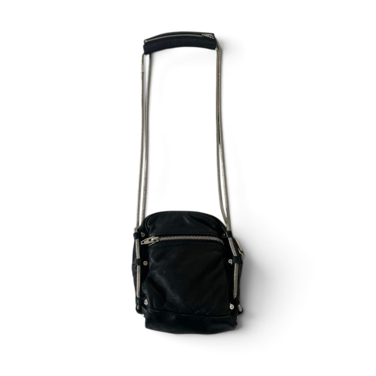 Alexander Wang Black Leather Multi-Pocket Crossbody Bag