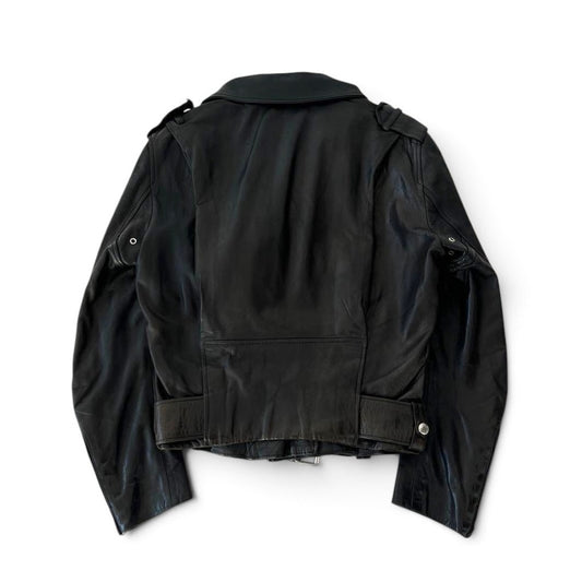 Acne Studios Black Leather Biker Jacket
