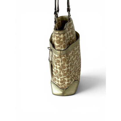 Coach Signature Stripe Tote Bag