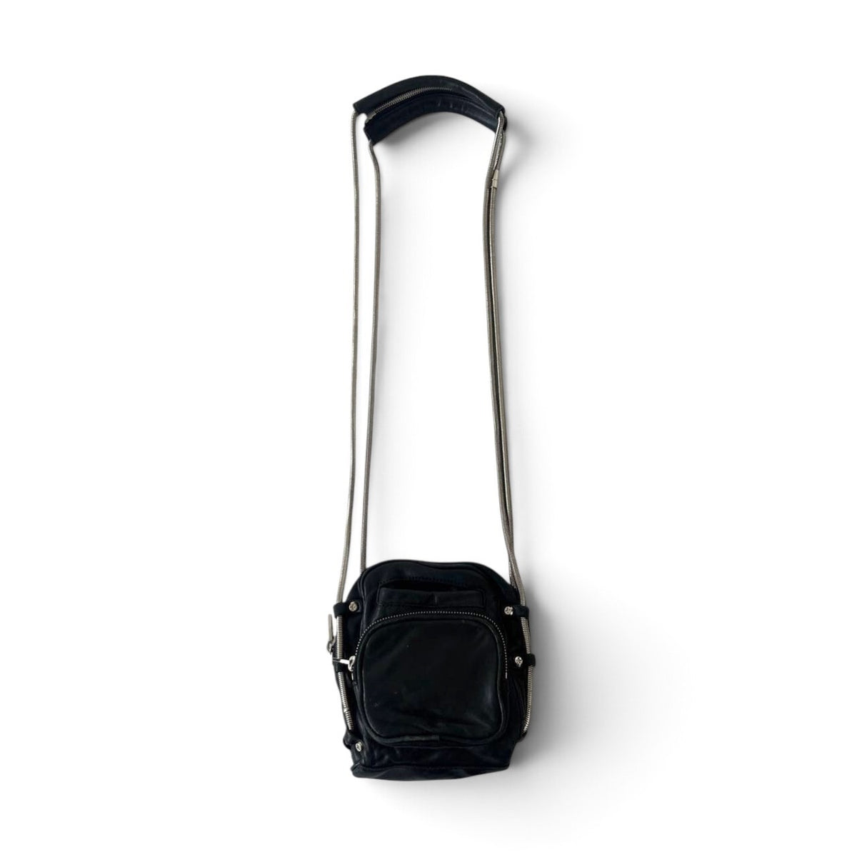 Alexander Wang Black Leather Multi-Pocket Crossbody Bag
