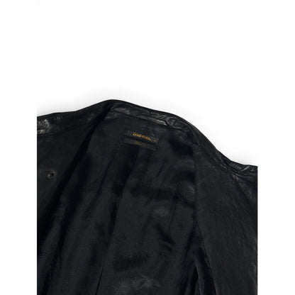 Diesel Black Gold Asymmetrical Leather Jacket