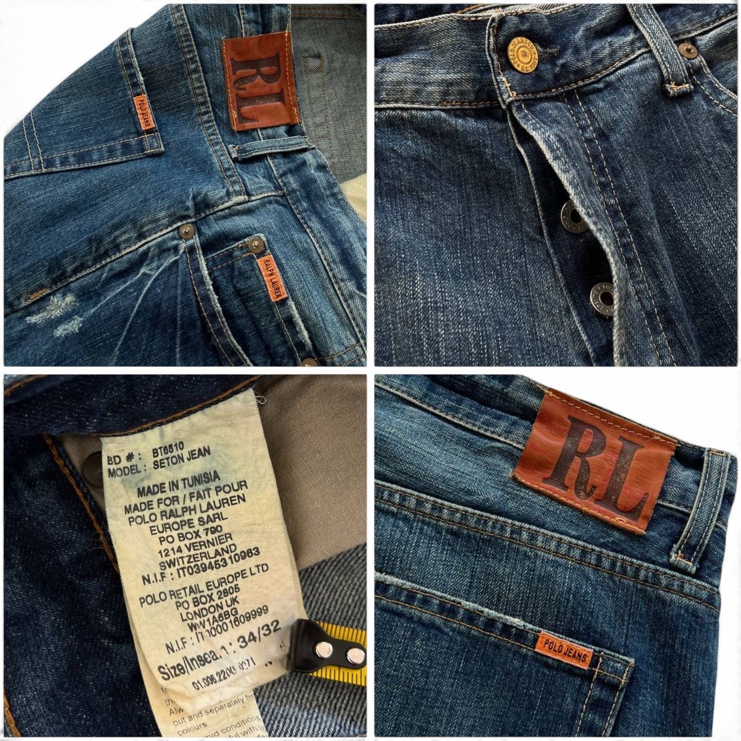 Ralph Lauren Polo Jeans Seton Distressed