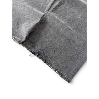 Acne Studios Wide Leg Grey Black Washed Denim Jeans