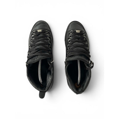Balenciaga Arena Mid Sneakers Black Leather