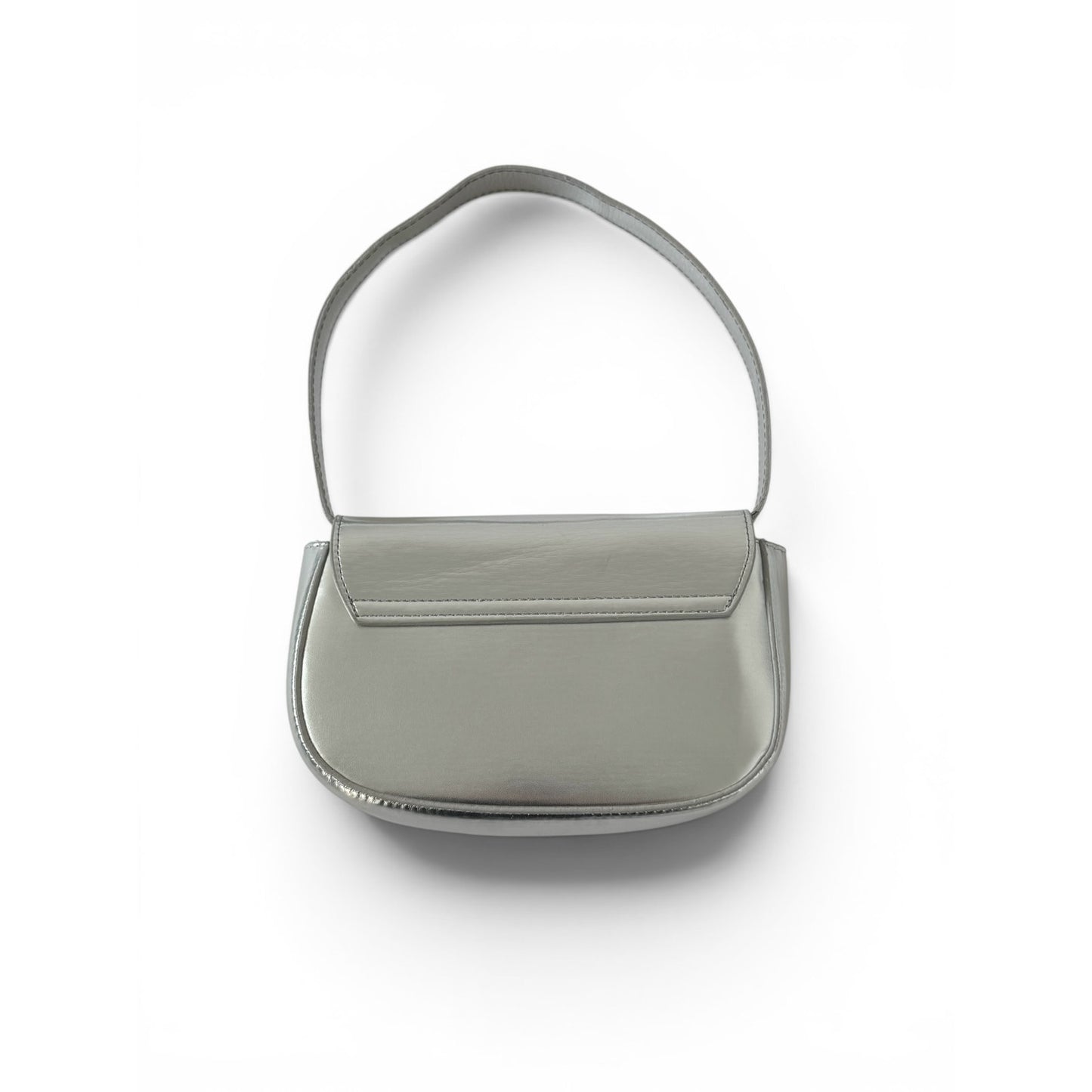 Diesel Metallic Silver Shoulder Bag