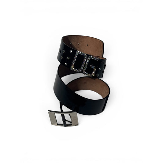 Dolce & Gabbana Crystal Logo Belt