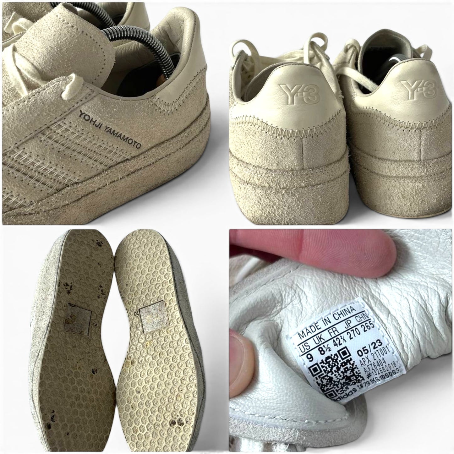 Y-3 Yohji Yamamoto Low-Top Suede Sneakers