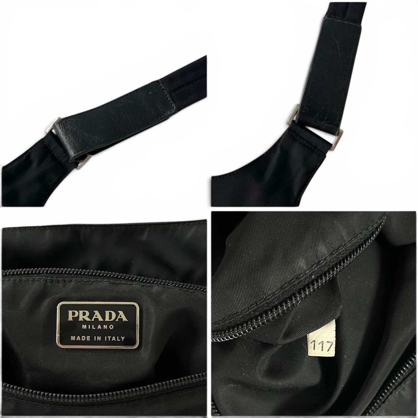 Prada Black Nylon Shoulder Bag