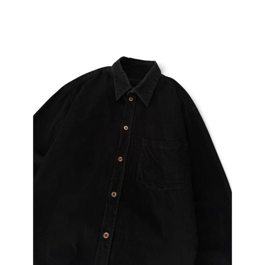 Helmut Lang Black Corduroy Shirt
