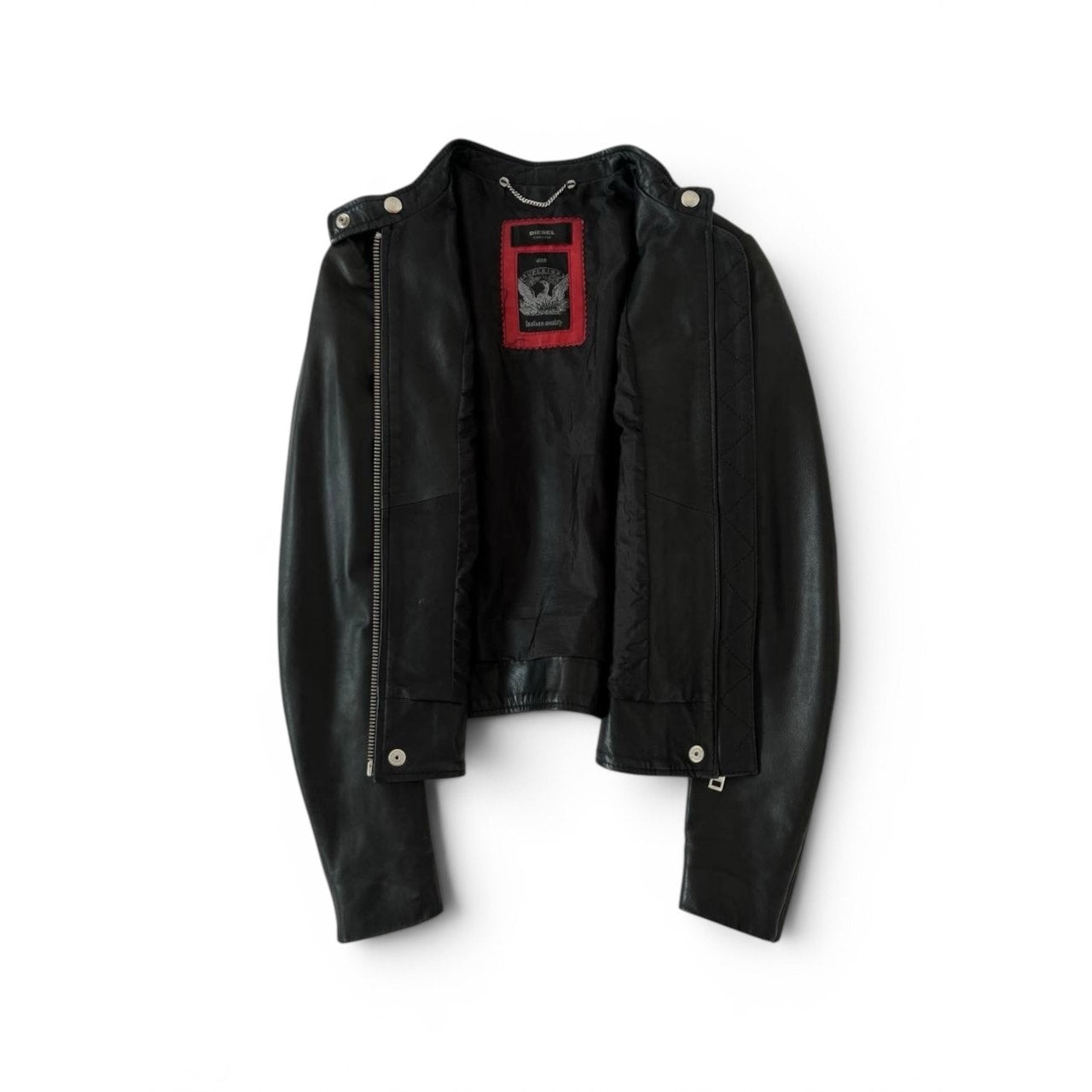 Diesel Lambskin Leather Racer Jacket