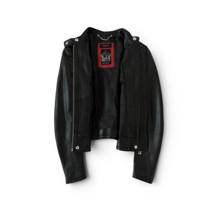 Diesel Lambskin Leather Racer Jacket
