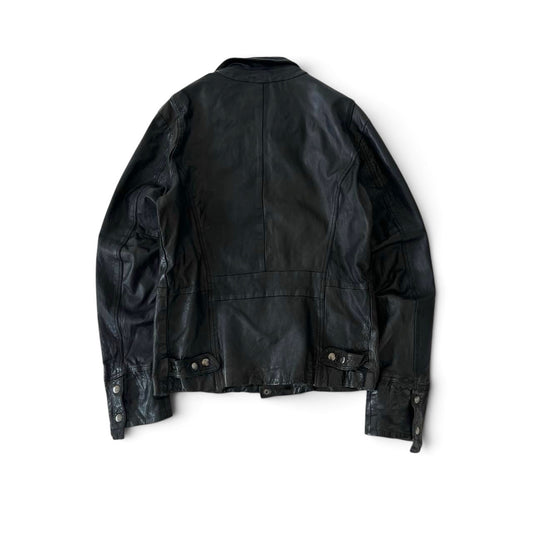 Diesel Black Leather Biker Jacket