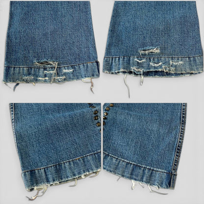 Dolce Gabbana Tiger Embroidered Jeans