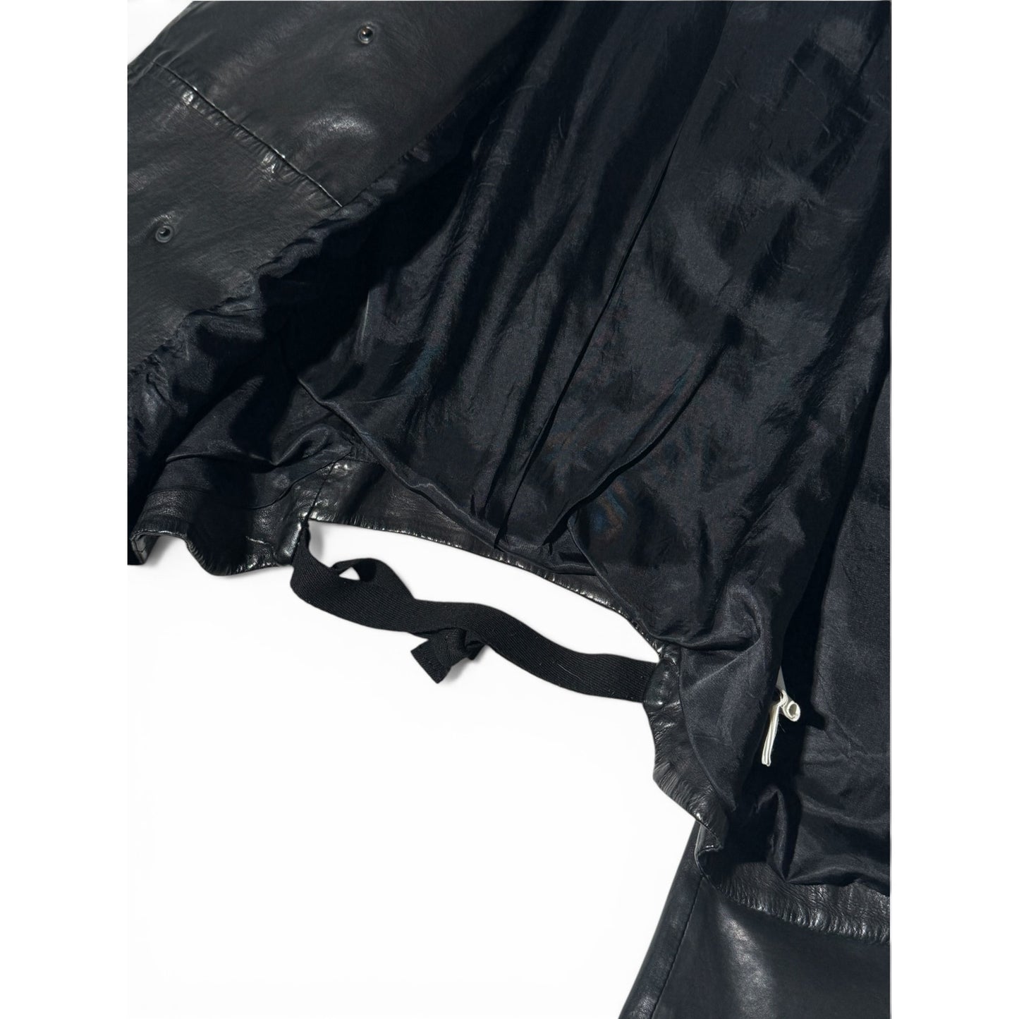 Diesel Black Gold Asymmetrical Leather Jacket