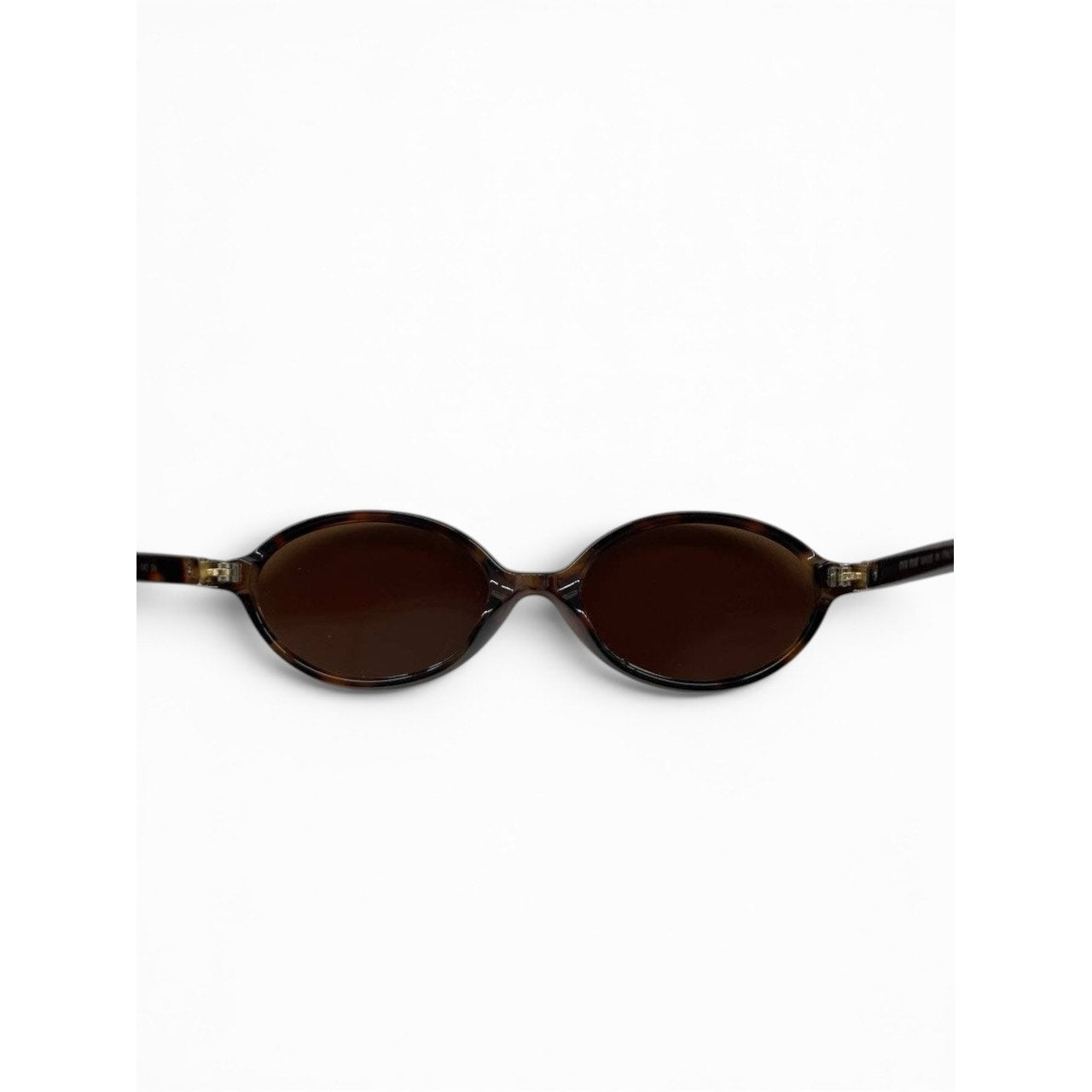 Miu Miu Oval Tortoiseshell Sunglasses