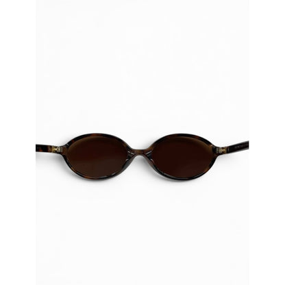 Miu Miu Oval Tortoiseshell Sunglasses