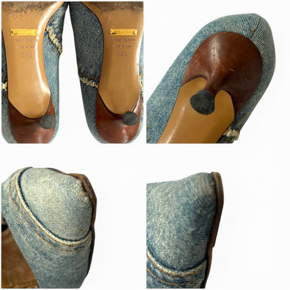 Dolce & Gabbana Denim Pointed-Toe Heels