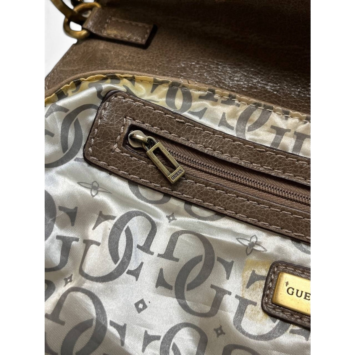 Guess Vintage Shoulder Leather Bag