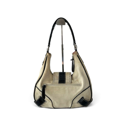 Guess Vintage Canvas & Patent Shoulder Bag