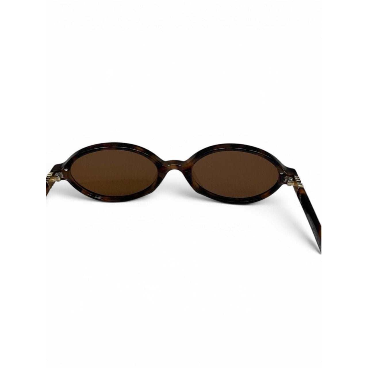 Miu Miu Oval Tortoiseshell Sunglasses